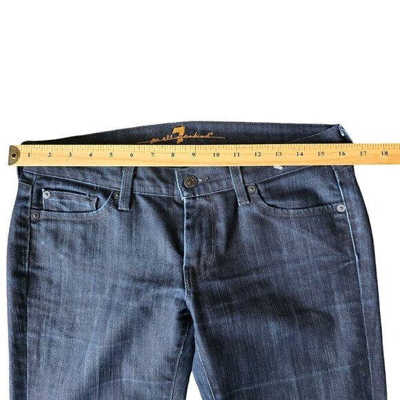 7 For All Mankind Women’s Jeans Size 28 Blue Straight Denim - Picture 7 of 10